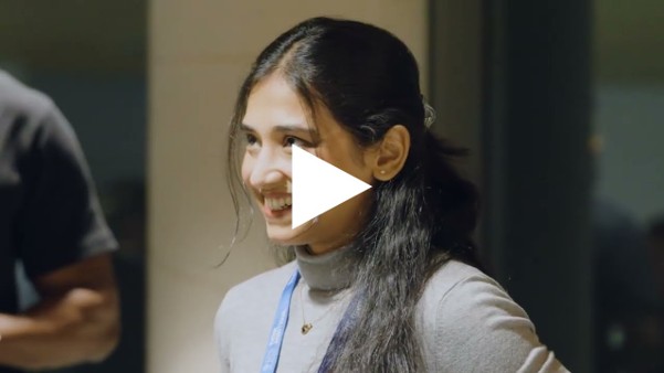 Video thumbnail with Ishita smiling